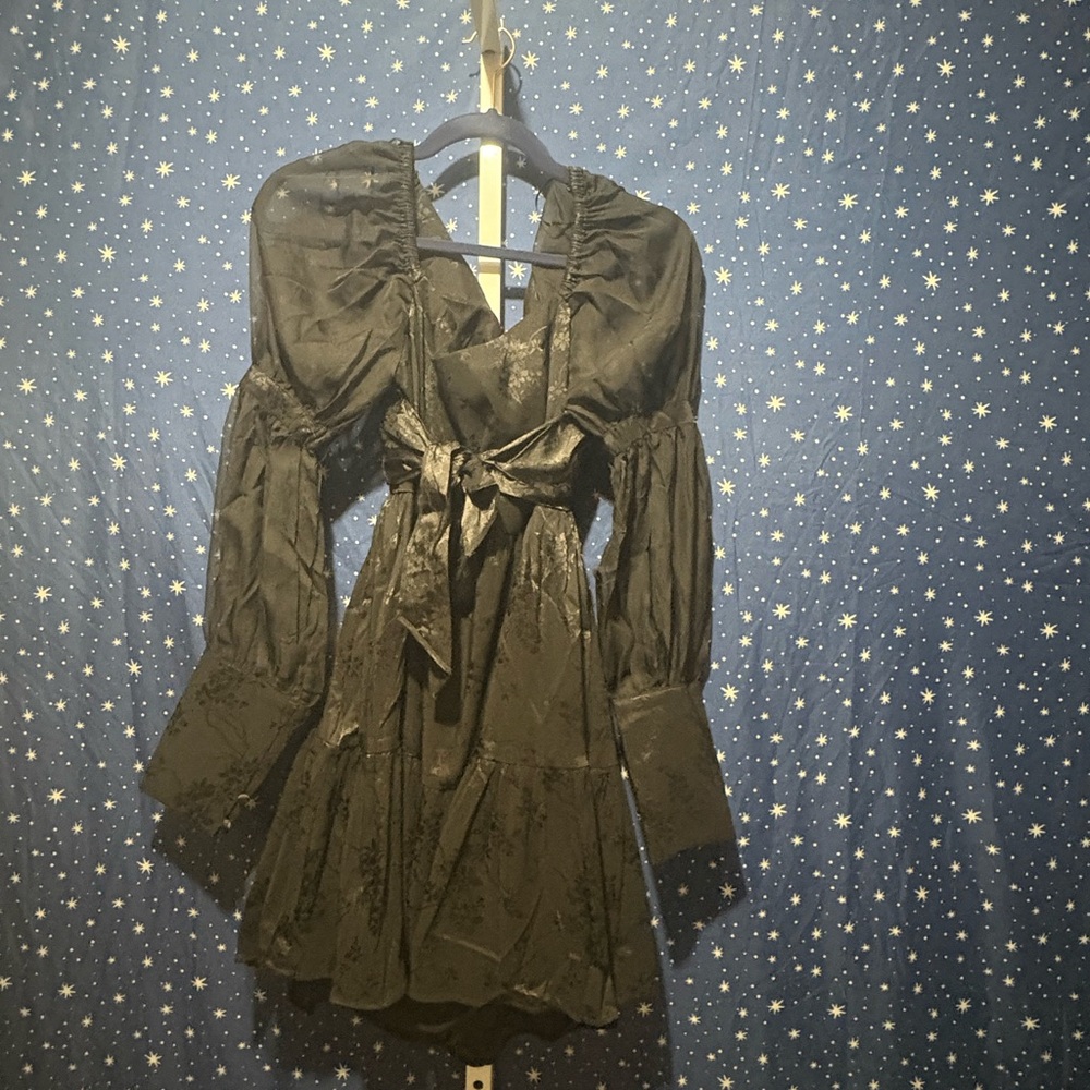 Mustard Seed Black Elegant Black Dress Medium NWT